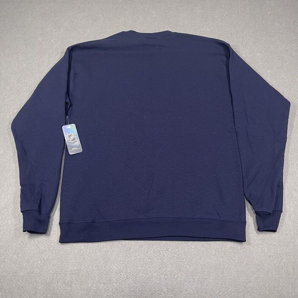 Seattle Kraken Sweatshirt Mens Medium Deep Sea Blue Crewneck Hanes NHL Apparel - Picture 5 of 10